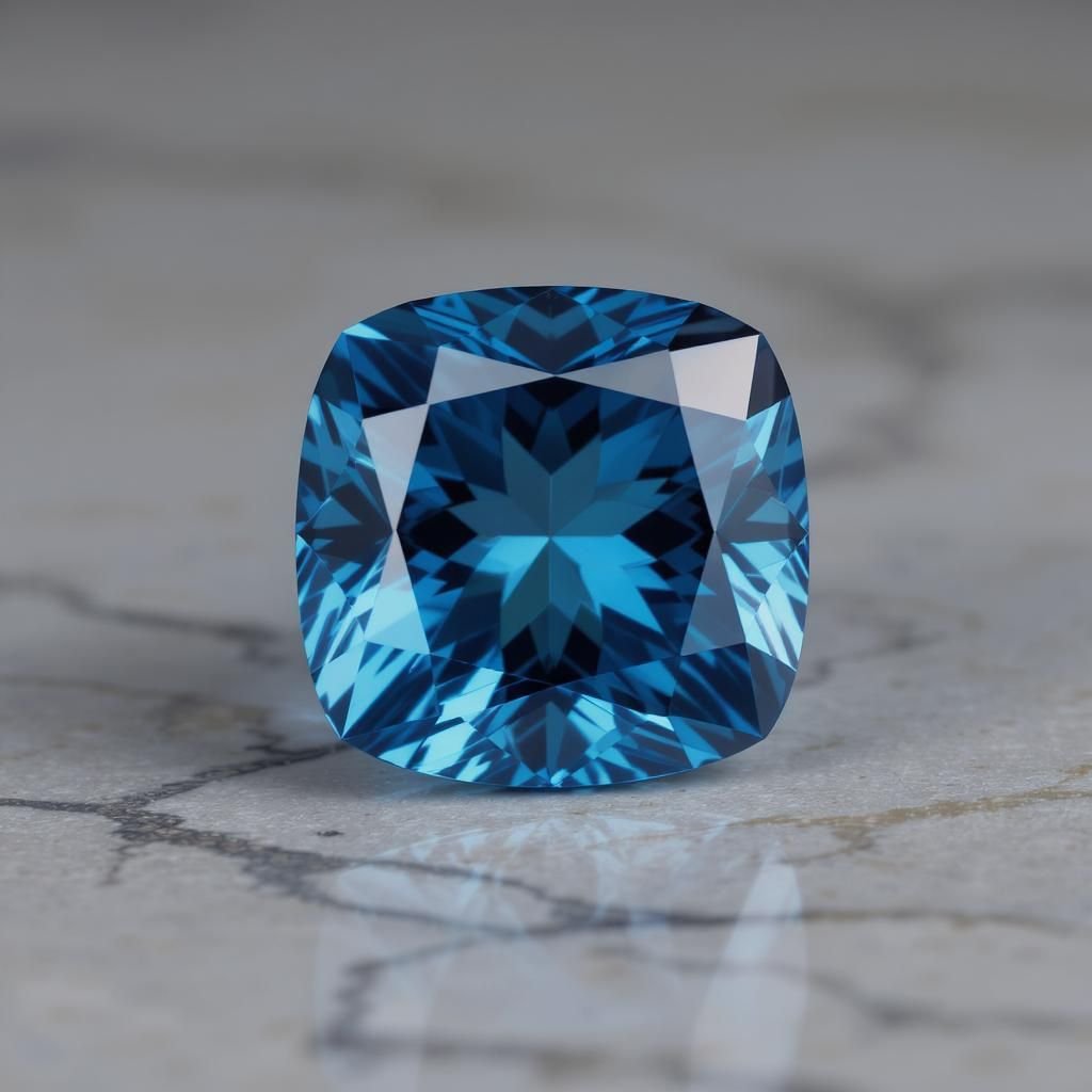 Blue zircon