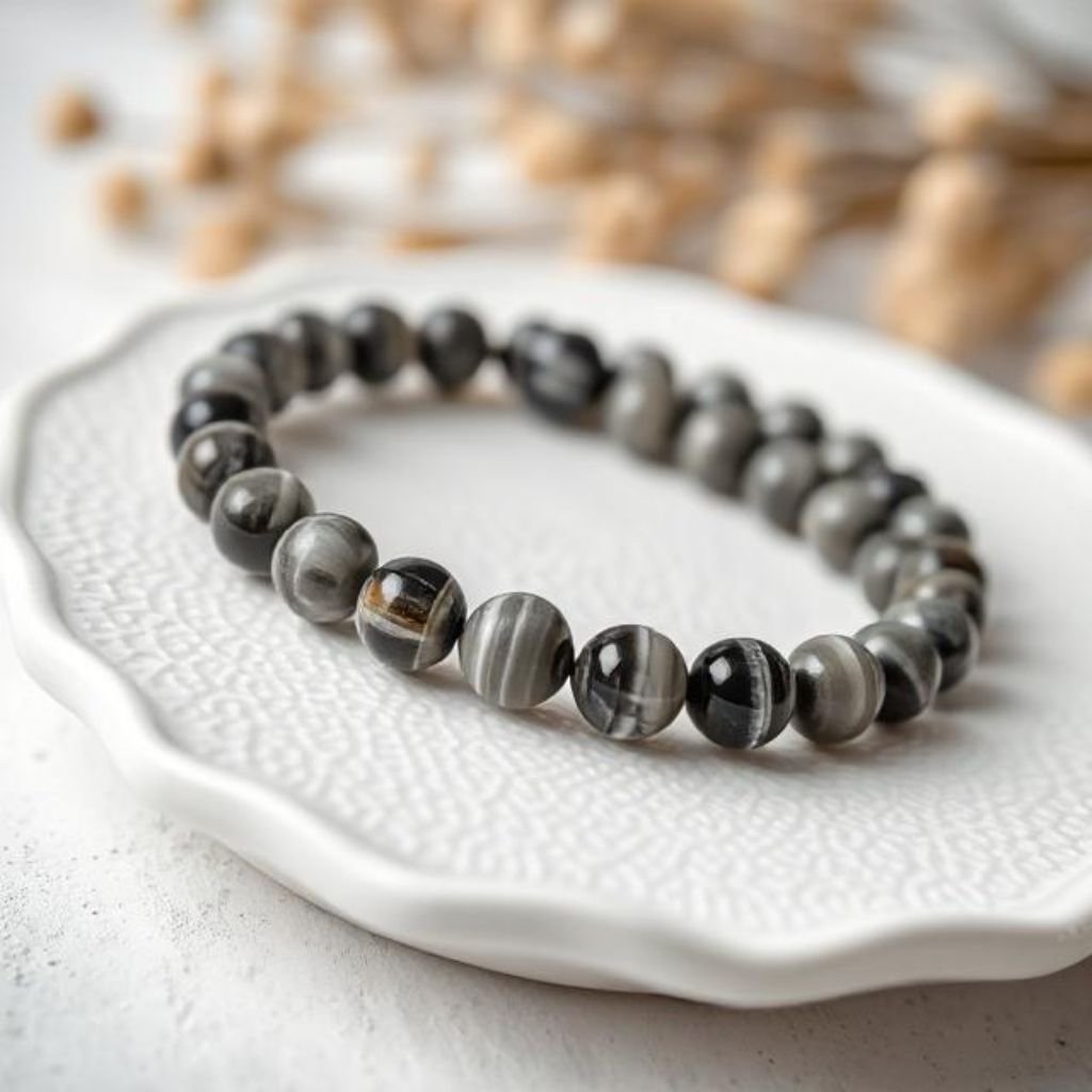 Obsidine bracelet